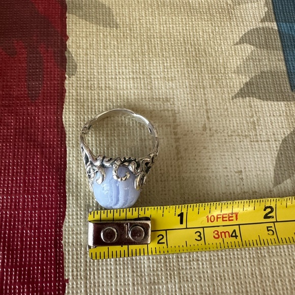 92.5 Blue Lace Agate Ring - Picture 10 of 10